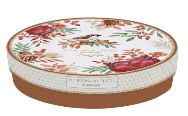 Easy Life 4'lü Porselen Pasta Tabağı 19 cm