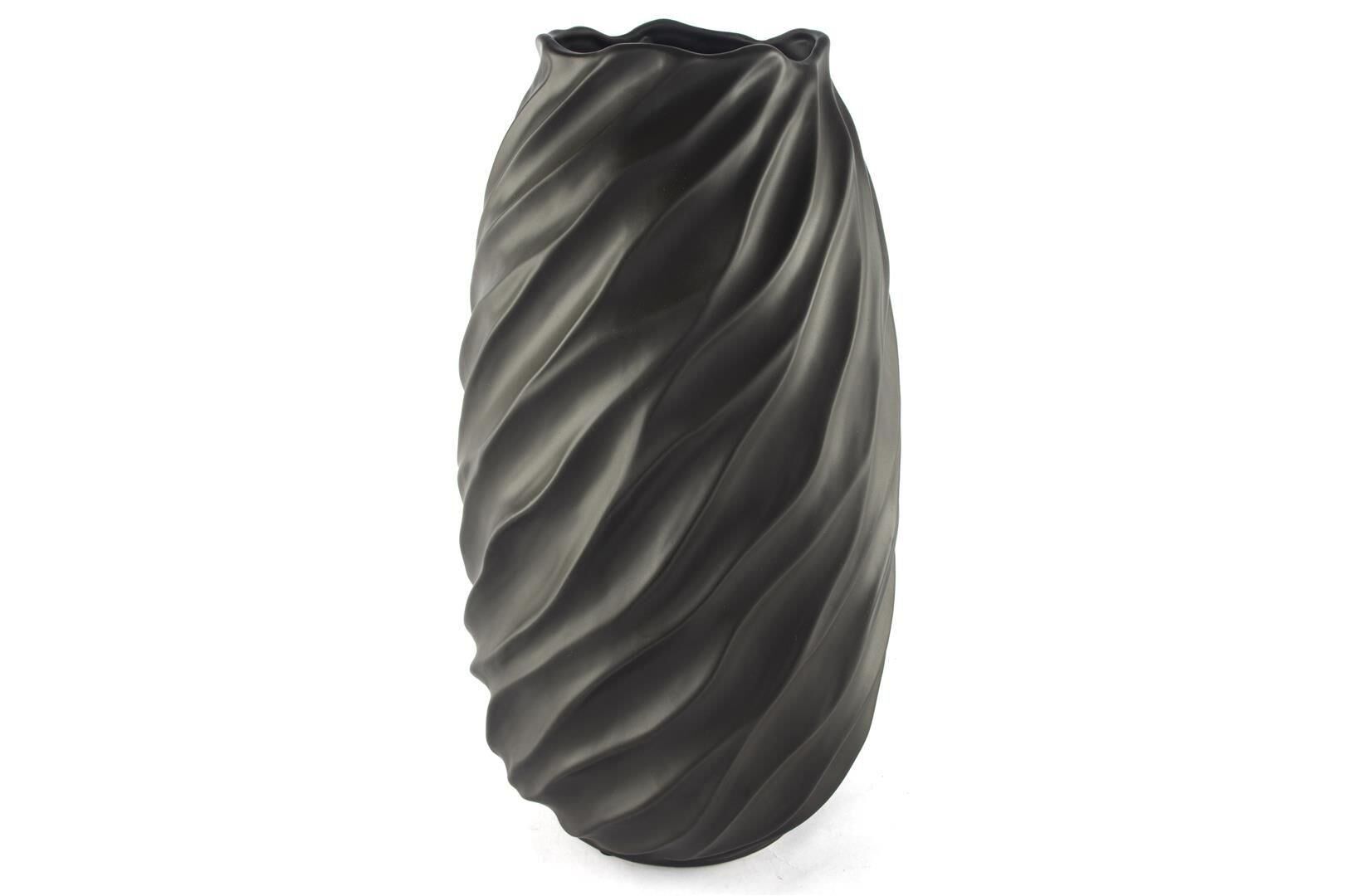 Mikasa Moor Mat Siyah Burgu Pors Vazo 21x39 cm