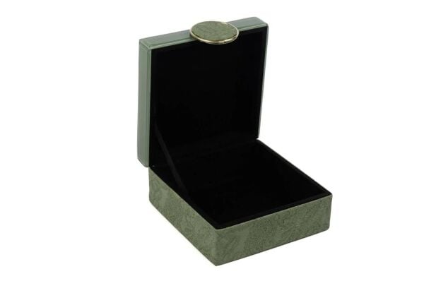 Mikasa Moor Yeşil Desenli Kare Kutu 18x18x8 cm