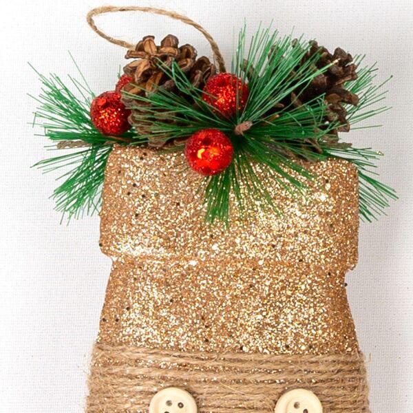 Yılbaşı Süsü Eldiven Berry'li 2'li Paket Dore 12x18,5 Cm.