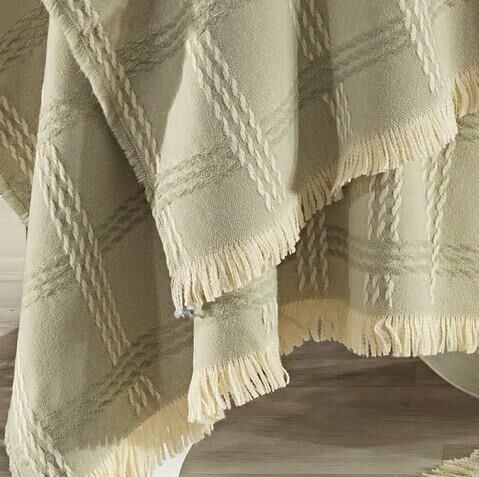 Nazik Home Alessa Throw Battaniye Yeşil 140x190
