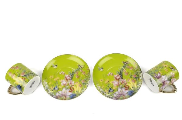 Mikasa Moor Garden Yeşil 6 lı Kahve Fincanı Seti 100CC