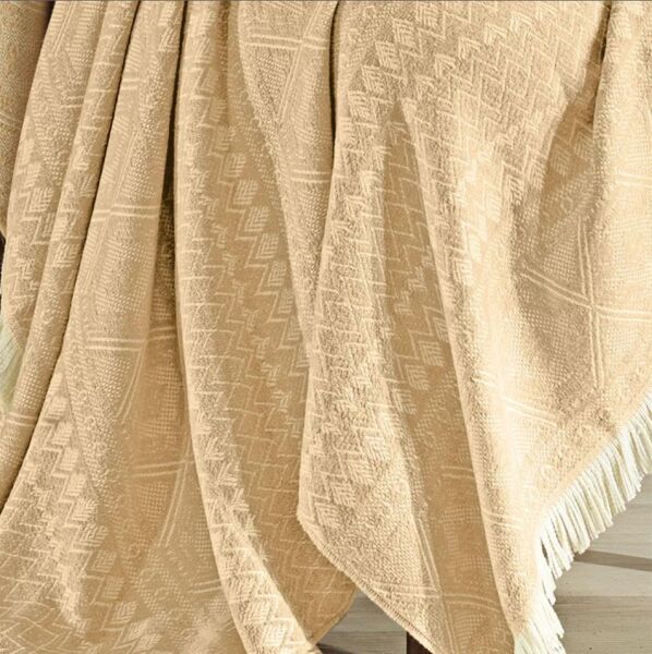 Nazik Home Nora Throw Battaniye Bej 140x190