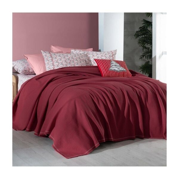 Sarev Abel Pike Takımı 1 Yastık-Kırmızı