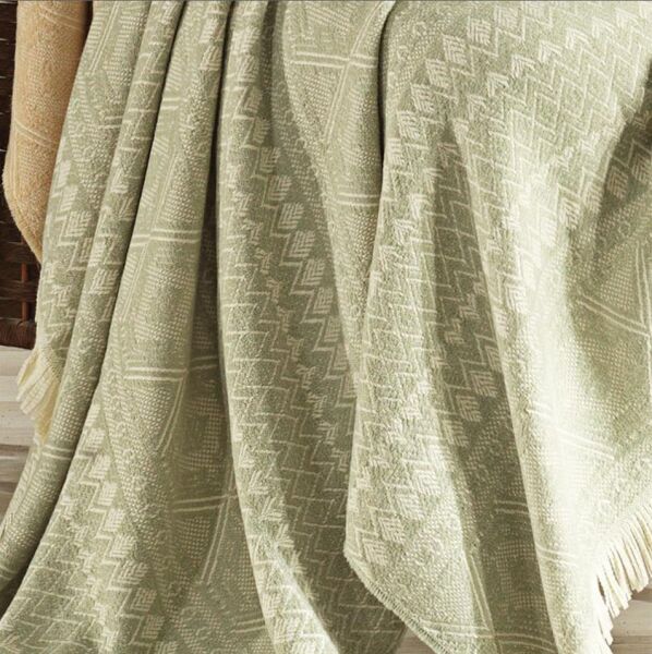 Nazik Home Nora Throw Battaniye Yeşil 140x190