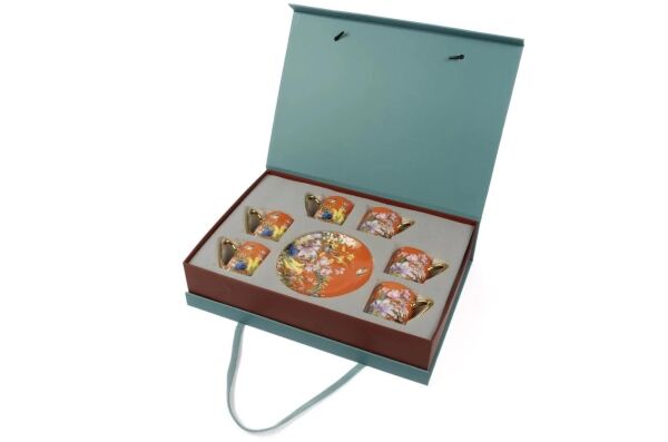 Mikasa Moor Garden Turuncu 6'lı Kahve Fincanı Seti 100CC