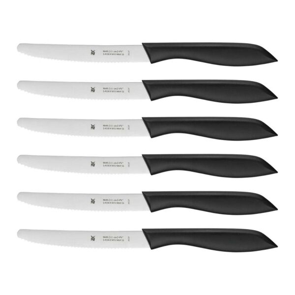 WMF Tırtıklı Soyma Bıçağı Siyah 6'lı