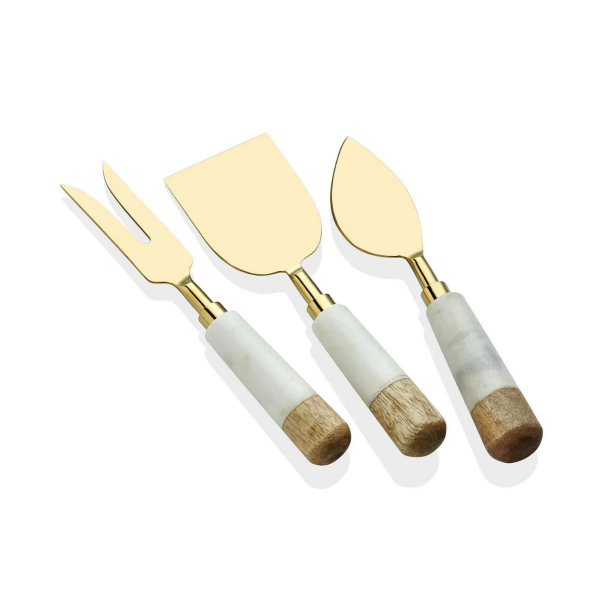 The Mia Marble Peynir Servis Takımı 3 Parça