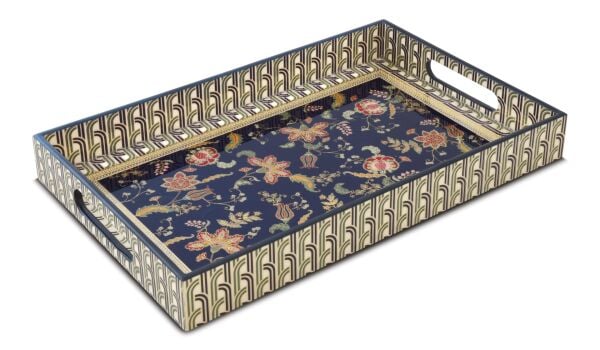 Easy Life MDF Tepsi 40 x 25 x 4,5 cm - Mavi