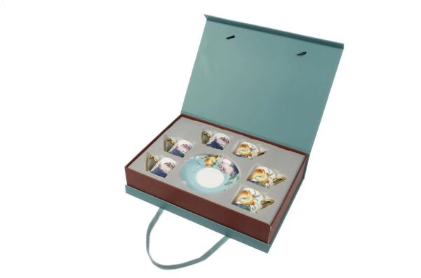 Mikasa Moor Garden Mavi 6'lı Kahve Fincanı Seti 100CC