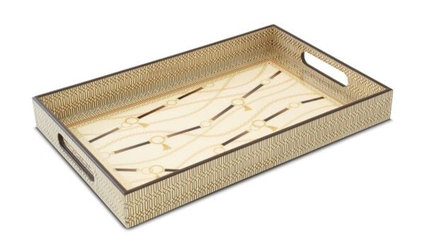 Easy Life MDF Tepsi 40 x 25 x 4,5 cm - Bej