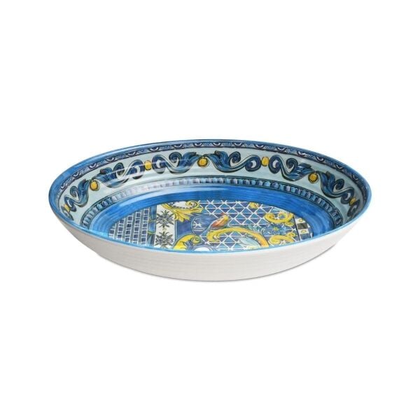 Baci Milano Sicily Melamin Bowl Kase 33,5x23,8  Çok Renkli