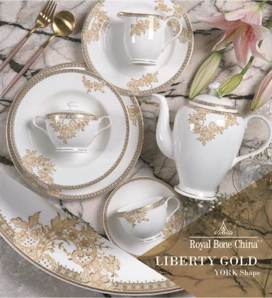 Royal Canterbury Liberty Gold 72 Parça Yemek Takımı