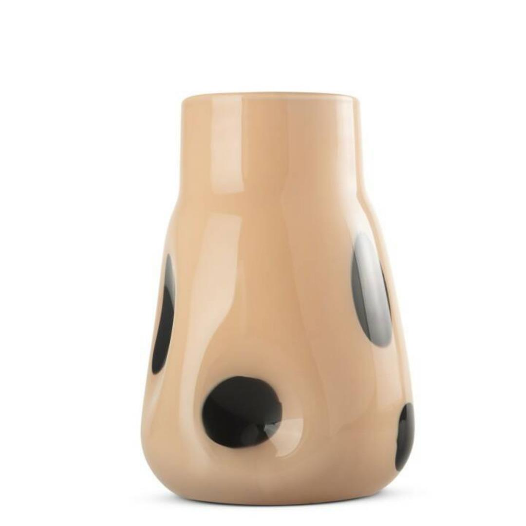 Selin Dekor Krem Renkli Siyah Noktalı Obje