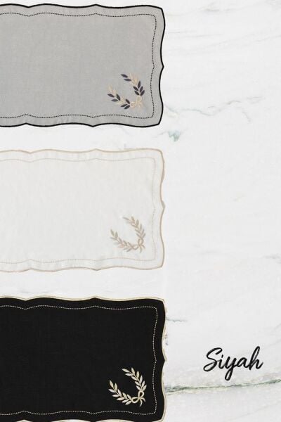 Nazik Home Roma Runner-Siyah