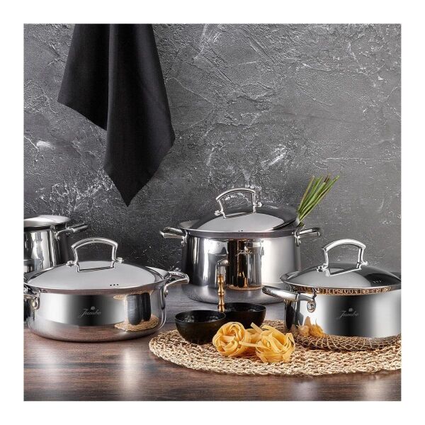 Jumbo Flame 4 Parça Tencere Seti Çelik