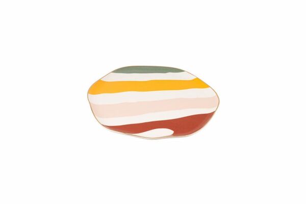Porland Abstract Düz Tabak 27cm
