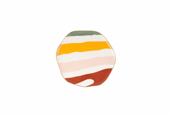 Porland Abstract Düz Tabak 27cm
