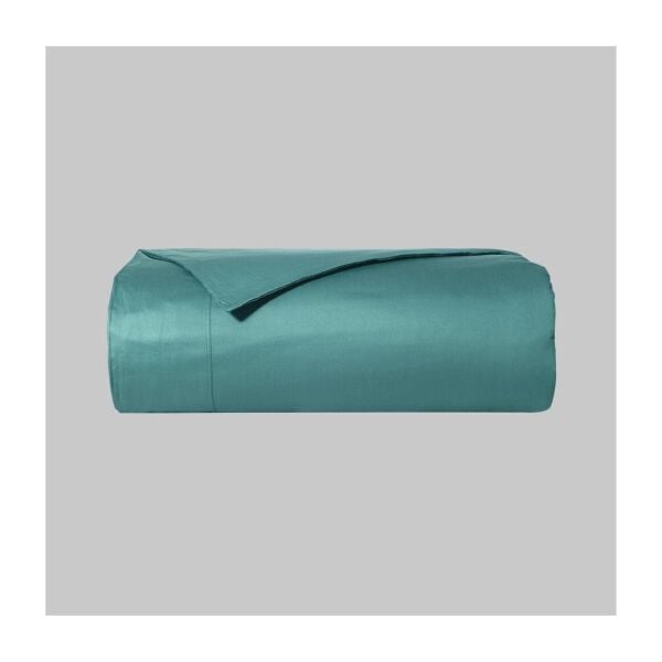 Sarev Monochrome Saten Tekli Nevresim -Ocean