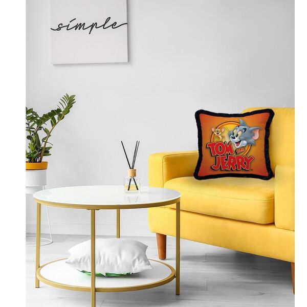 Adawall Orange Tom And Jerry Yastık Ey358