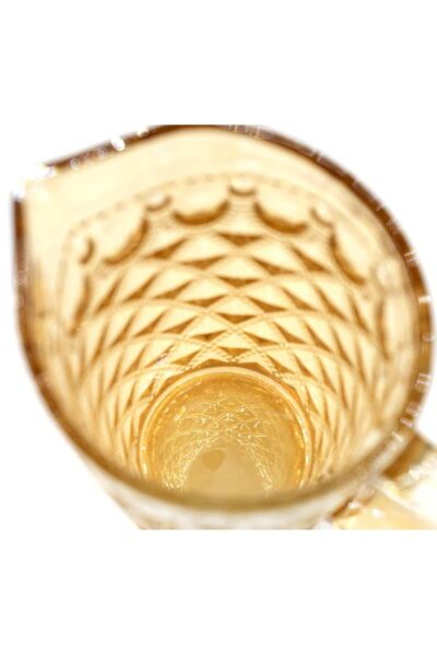 Easy Life Rölyef Süslemeli Cam Sürahi. Amber - 1.500 ml