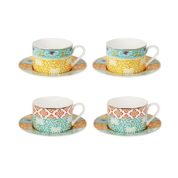 Lucky Art  Eliana Bone 4'lü Çay Fincanı Seti