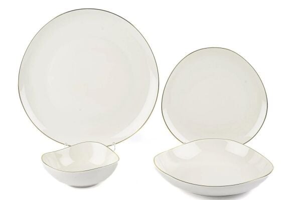 Mikasa Moor Triangular Gold 24 Parça Yemek Takımı