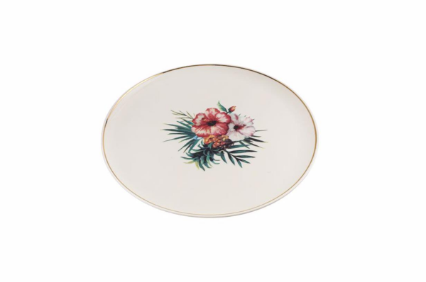 Porland Exotic Desen1 Düz Tabak 21cm