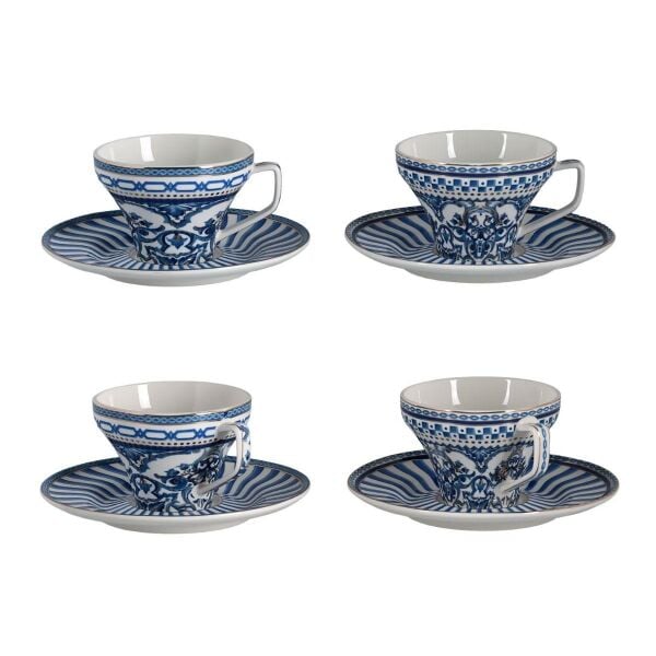 Berghoff Lunetta Bone 4Lu Kahve Fincani Seti