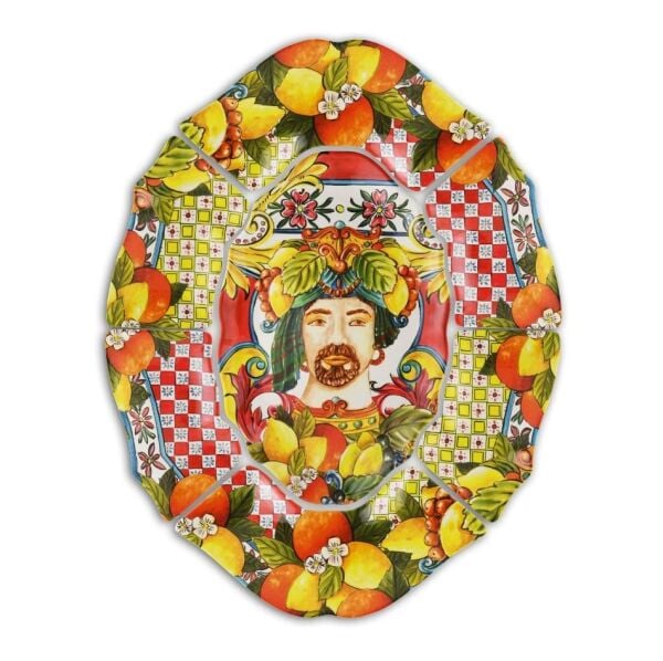 Baci Milano Sicily 7 Parça Meze Tabağı Turuncu