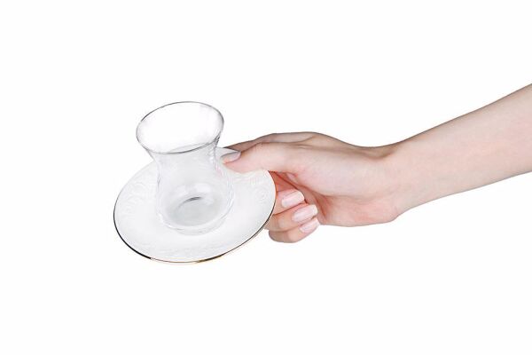 Porland Altın Yıldız Çay Bardak Takımı 12 Parça