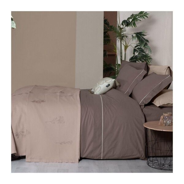 Sarev Eva Eldon Takım Pike Takımı  Nevresim Seti 1 Yastık-Mocha