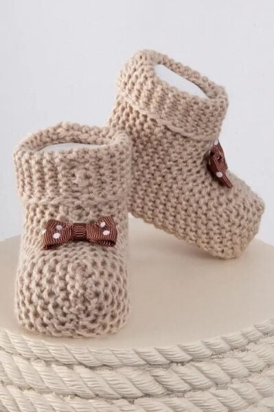 Nazik Home Funny Bebek Patiği Bej Standart