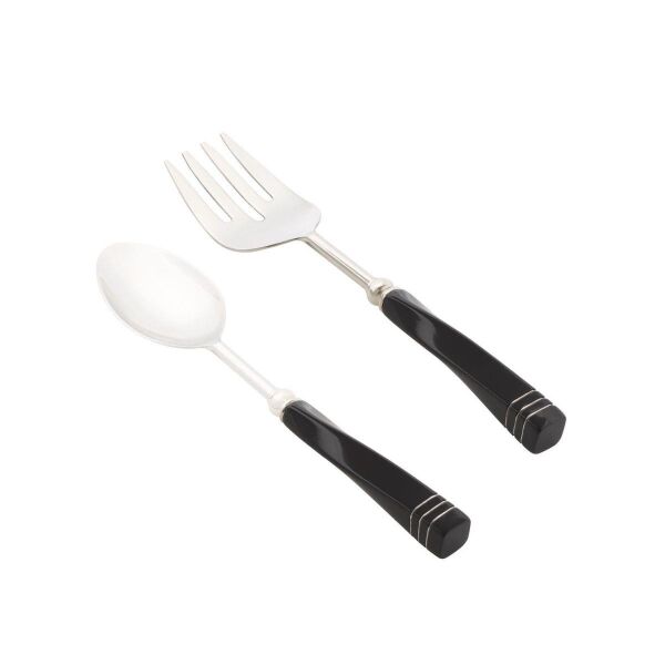 Jumbo Nero 2li Salata Servis Seti Qe805 Çelik