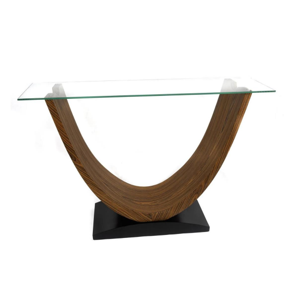 Mikasa Moor Siyah Kahve Ahşap Ayaklı Konsol 120x34x80 Cm