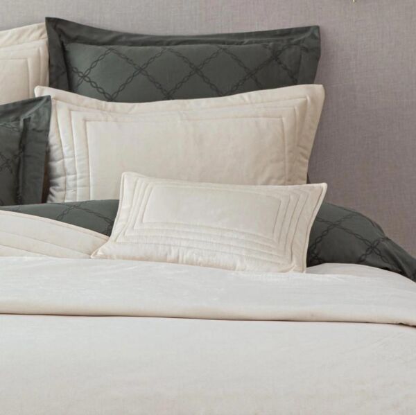 Ecocotton Feza Krem Çift Kişilik Yatak Örtüsü Takımı Krem CK