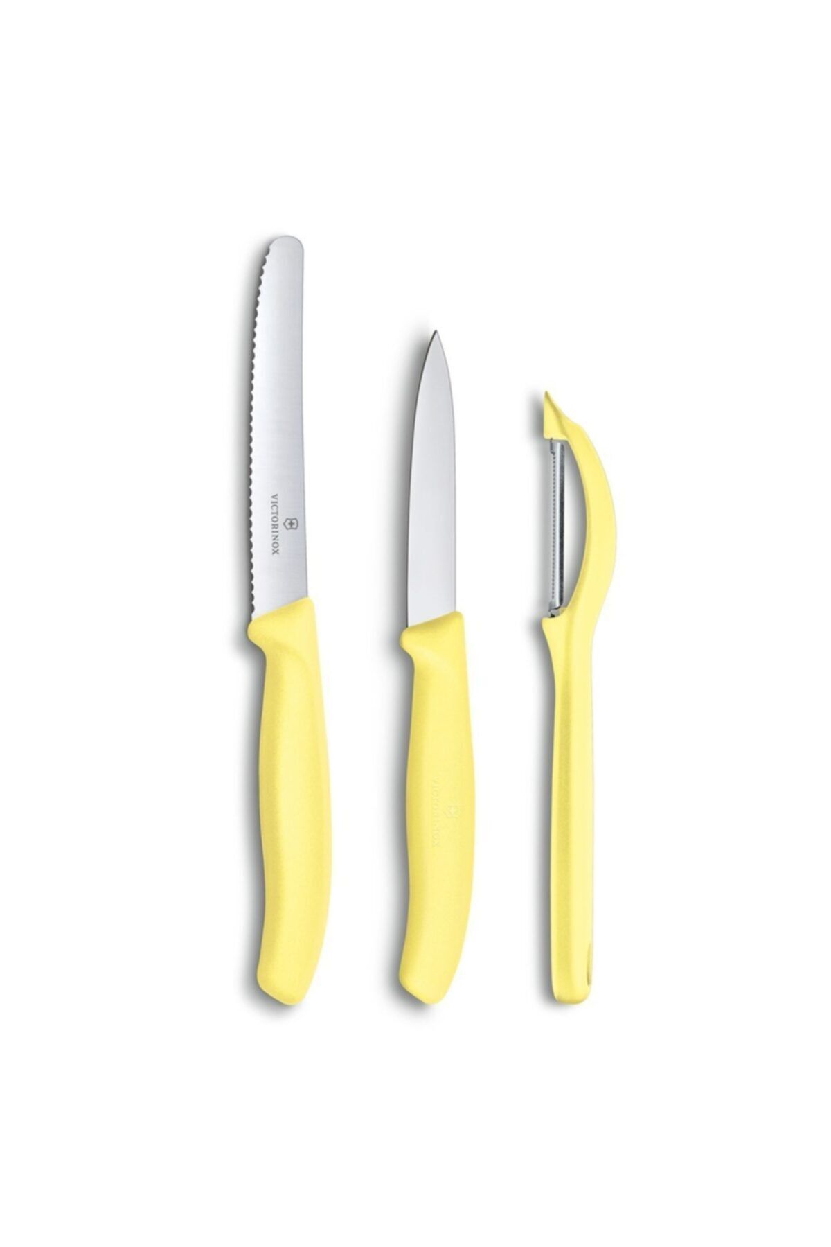 Victorinox 6.7116.31L82 Swiss Classic Trend Colors Soyacak ve Soyma Bıçak Seti Sarı