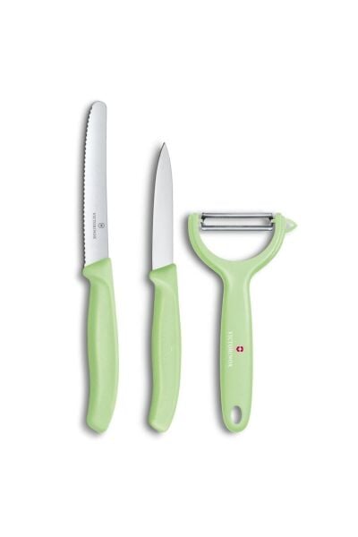 Victorinox 6.7116.33L42 Swiss Classic Trend Colors Soyacak ve Soyma Bıçak Seti Yeşil