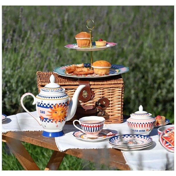 Baci Milano Dolce Vita Güneş Desenli Çaydanlık 13 Cm