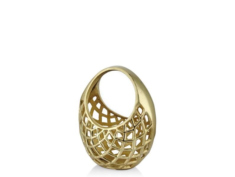 Lamedore Sepet Gold Küçük Dekor 23x17x28 Cm