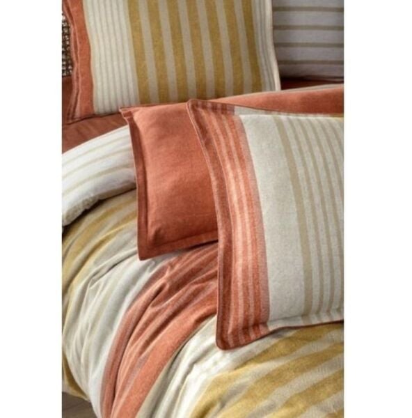 Sarev Laverna Flanel Nevresim Takımı Taba Çift Kişilik