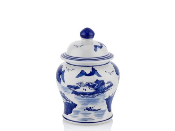 Lamedore Bleu Blanc E 11,5 x 11,5 x 17 Cm