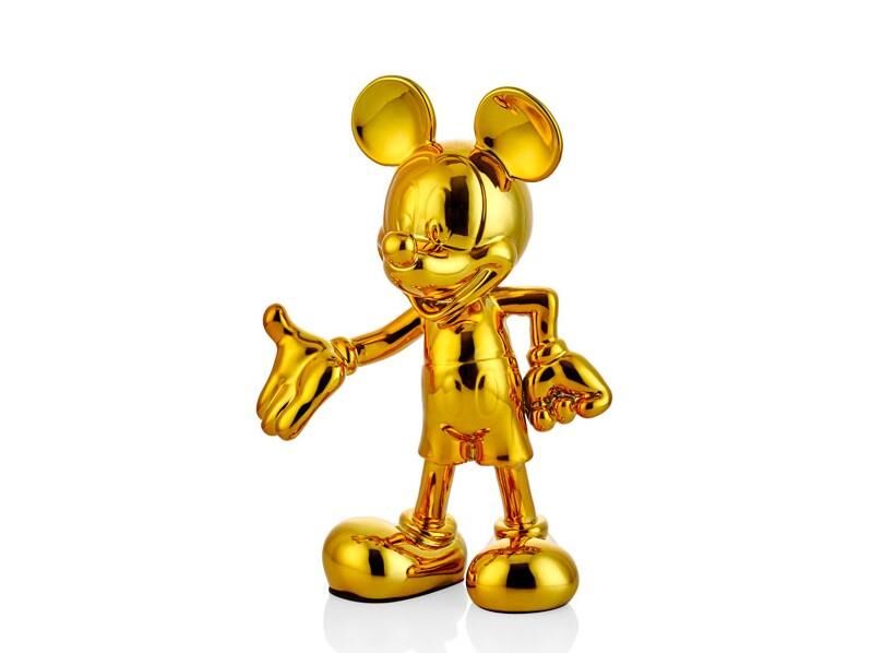 Lamedore Mickey Mouse Gold Dekor 18x11x29 Cm