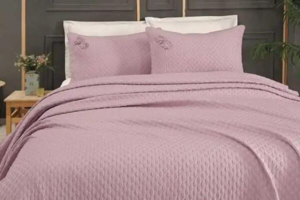 Sarev Belis Yatak Örtüsü Pembe Tek Kişilik