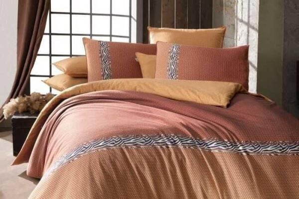 Sarev Ranua Flanel Nevresim Takımı Taba Çift Kişilik