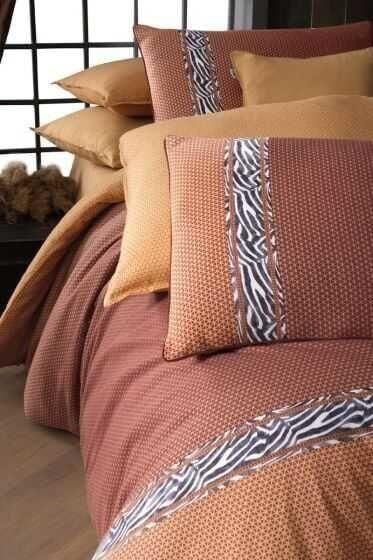 Sarev Ranua Flanel Nevresim Takımı Taba Çift Kişilik