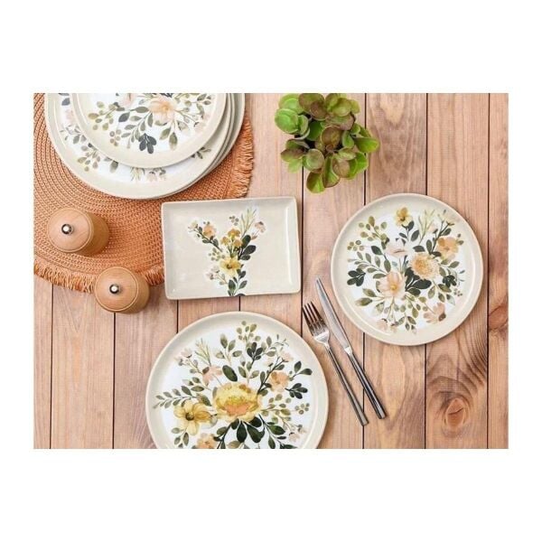 Porland Floral 18 Parça 6 Kişilik İkram & Kahvaltı Takımı
