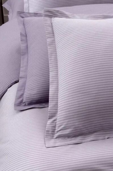 Sarev Fancy Stripe Nevresim Takımı Lila Tek Kişilik