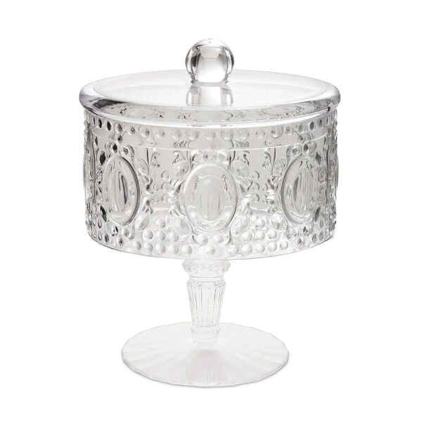 Baci Milano Baroque Rock Cake Bisküvi Kavanozu Şeffaf