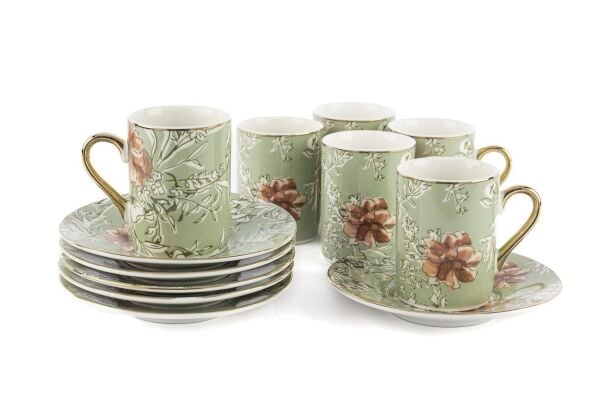 Mikasa Moor Flower Time 6lı Kahve Fincanı Seti 90cc